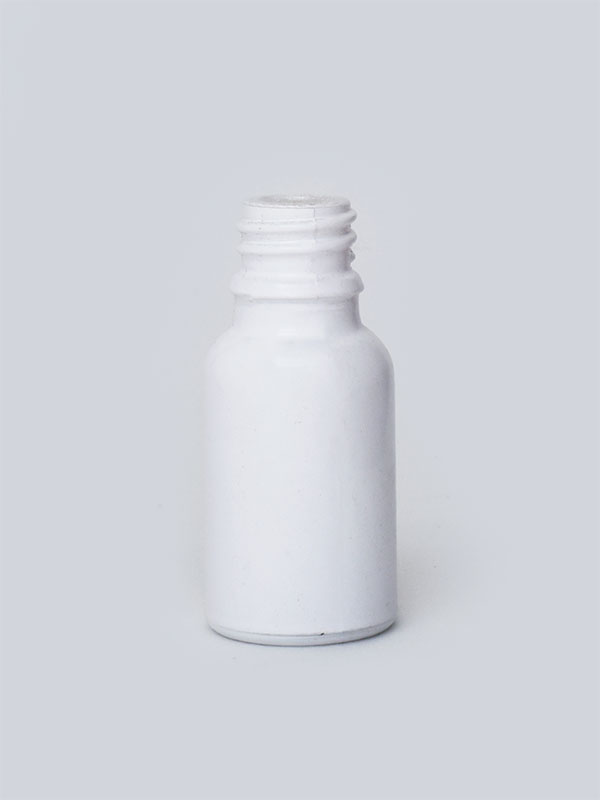 15ML White Spray Painted Glass Dropper Bottle